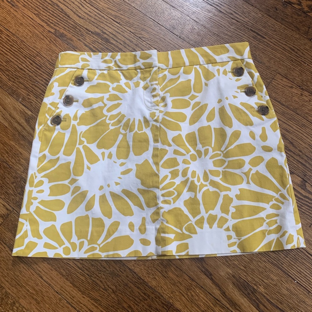 LOFT floral skirt